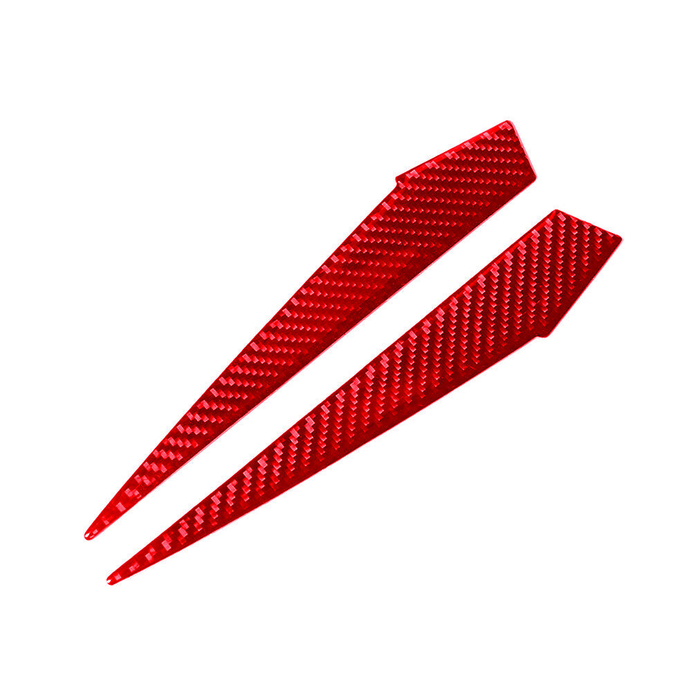Red Carbon Fiber Gear Shift Side Panel Cover Trim for Subaru Forester 2013-2018