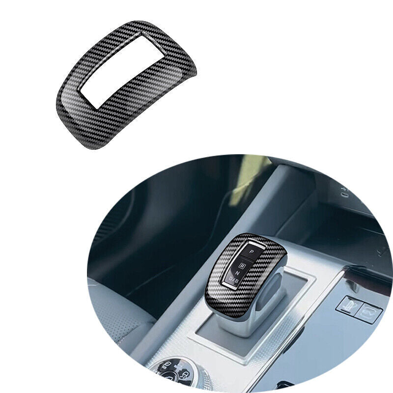 1x ABS Carbon Fiber Pattern Button Trim for Mitsubishi Outlander 2022+