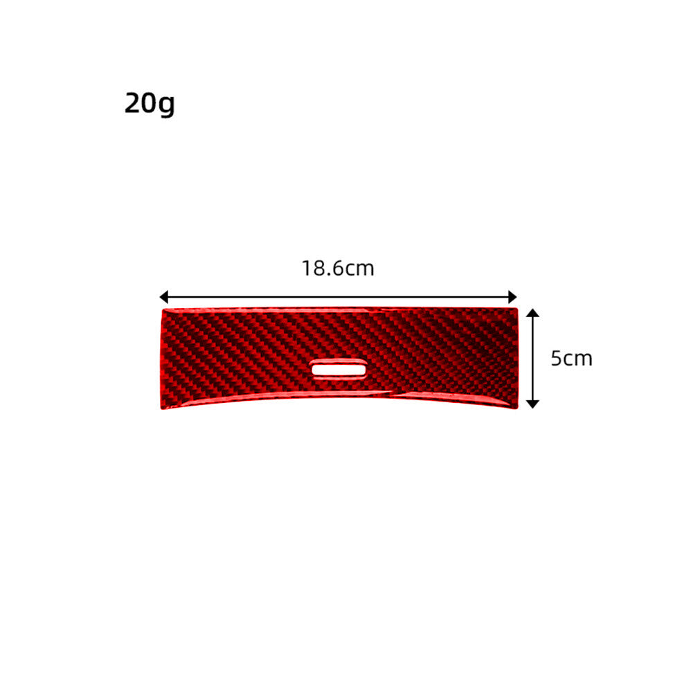 Red carbon fiber medium storage trim for Mercedes-Benz M-Class 2006-2011