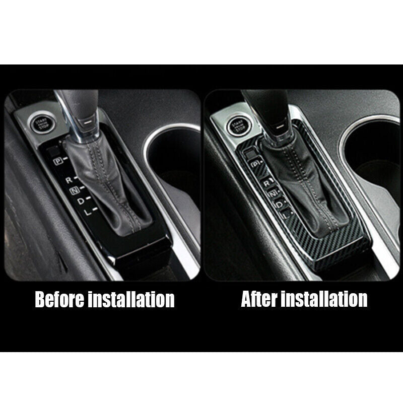 1pcs Carbon Fiber Inner Gear Shift Panel Cover Trim for Nissan Altima 2019-2024