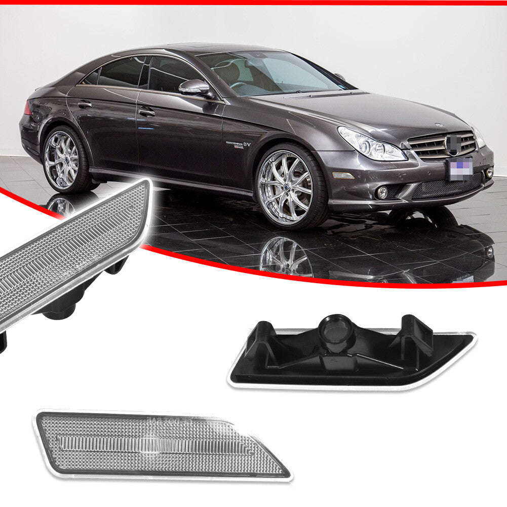 Suitable for 2006-2011 for Mercedes-Benz W219 CLS500 CLS550 transparent front side marker lights.