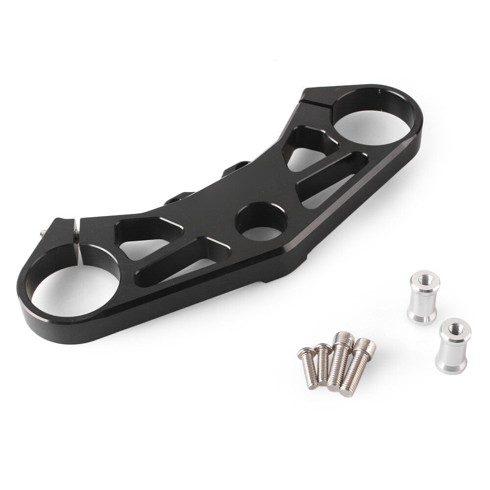Front Triple Tree End Upper Top Clamp Fits 2005-2006 for Suzuki GSXR1000 Black