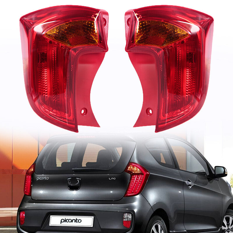 Pair Tail Rear Stop Lamp for Kia Picanto 2012-2016 Tail Light Stop Light