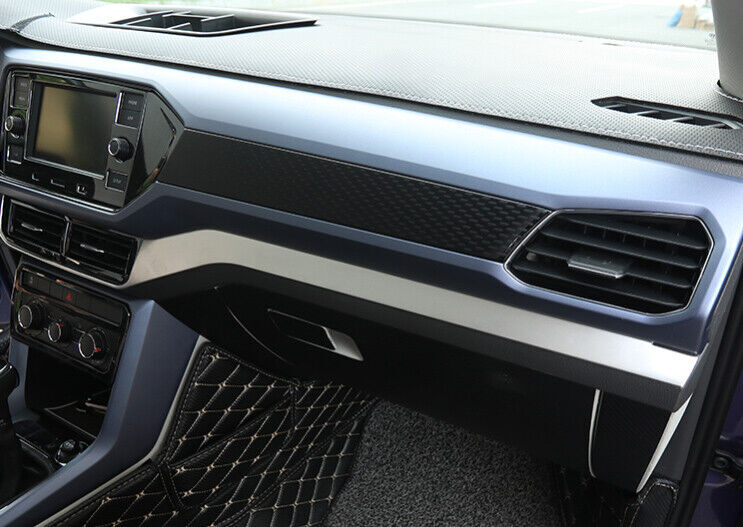 for Volkswagen T-Cross Central Console 2020-2022 Silver Titanium Dashboard Strip