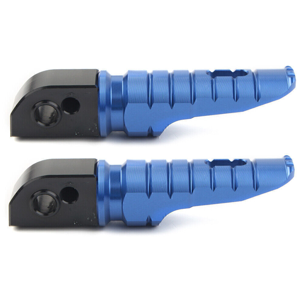 For Street Scrambler 900 T100 T120 Blue 1 Pair Rear Footrests Foot Peg