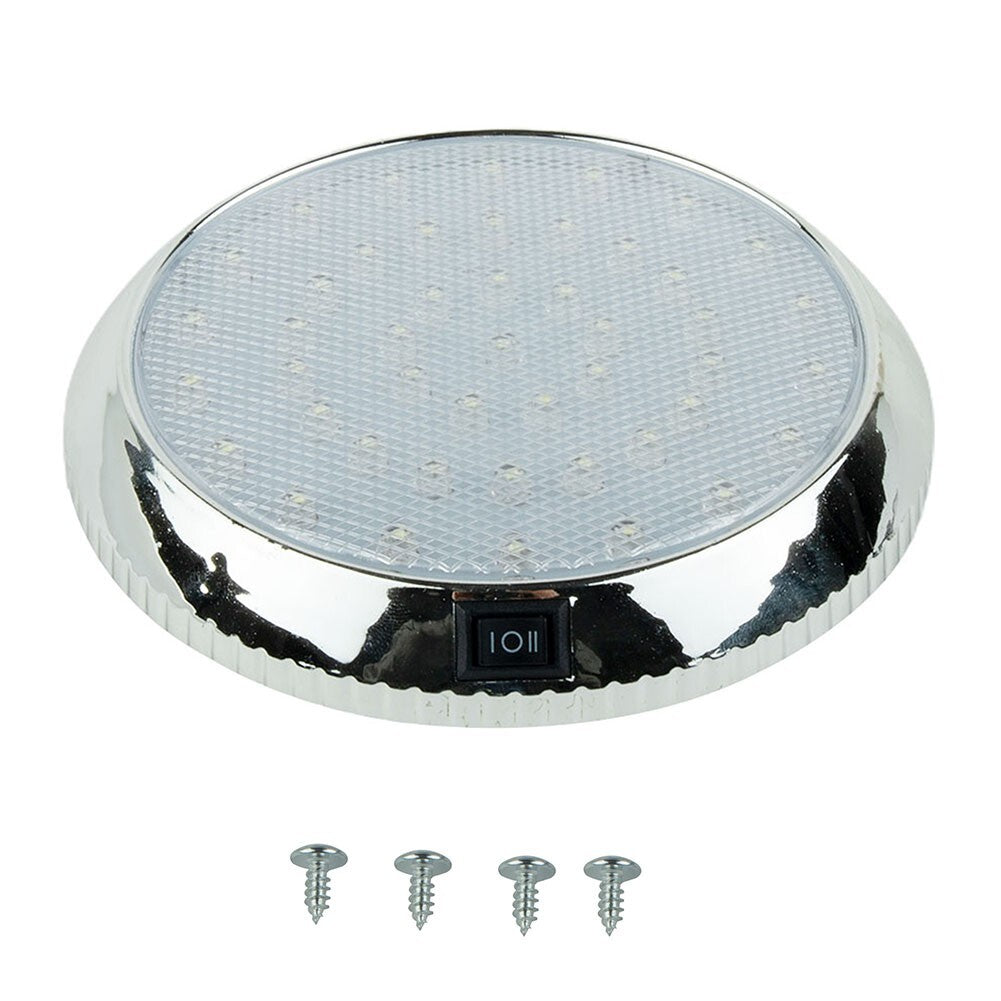 12V LED roof ceiling light for campervans, vans, and caravans - white