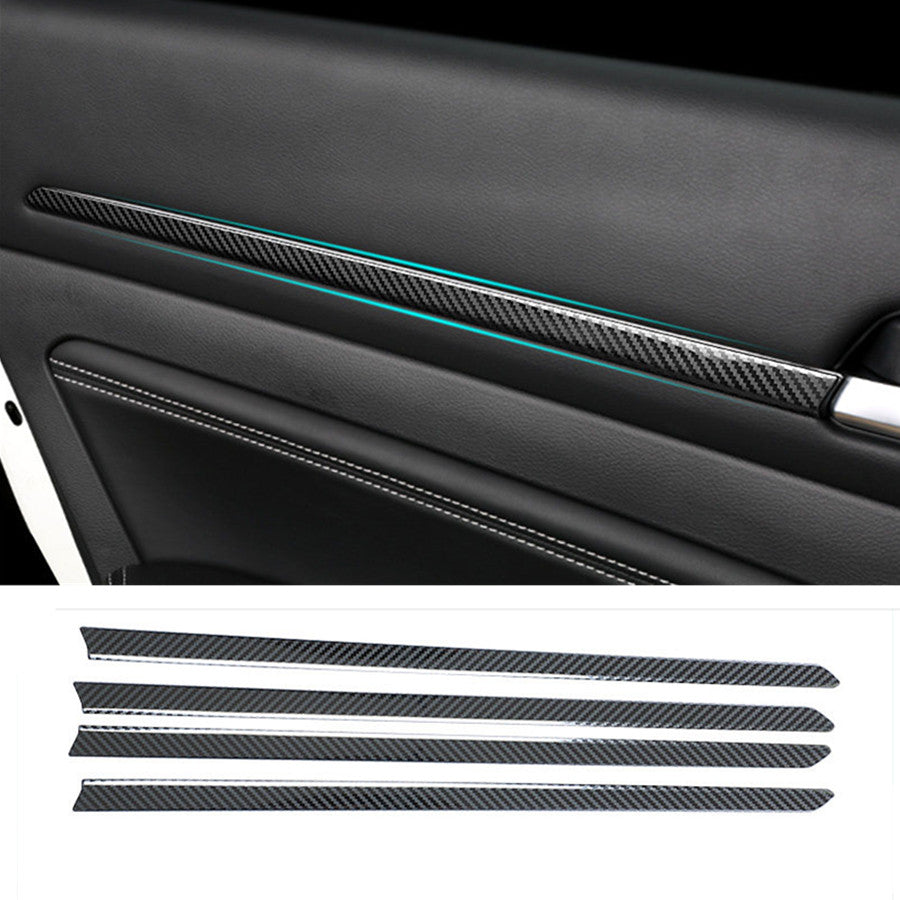 Carbon Fiber Look Interior Door Moulding Decor Trim 4X for Nissan Altima 2019-22