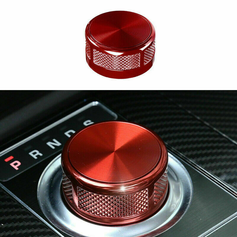 Red Zinc Alloy Console Gear Shift Knob Cover 1P for Range Rover Evoque 2016-2019