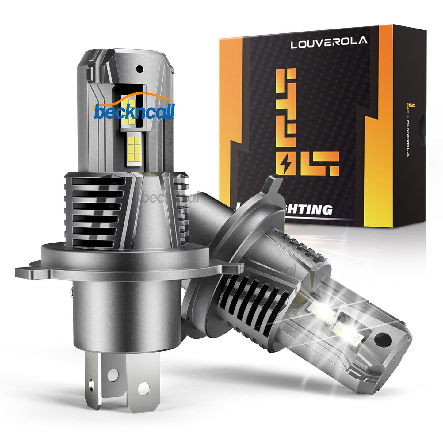 H4/9003/HB2 LED Bulbs Hi and Low Beam 30000LM 1000% Brightness 6500K Cool White