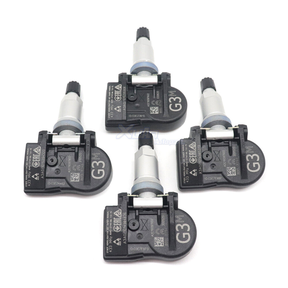 433MHz TPMS BDEL37140 Kit (4 x TPMS Tire Pressure Sensors) for Mazda CX-30 2019+