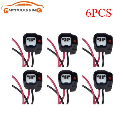 6pcs Fuel Injector Connector Plug for Jeep for Wrangler JK for Dodge for Chrysler 5183448AA