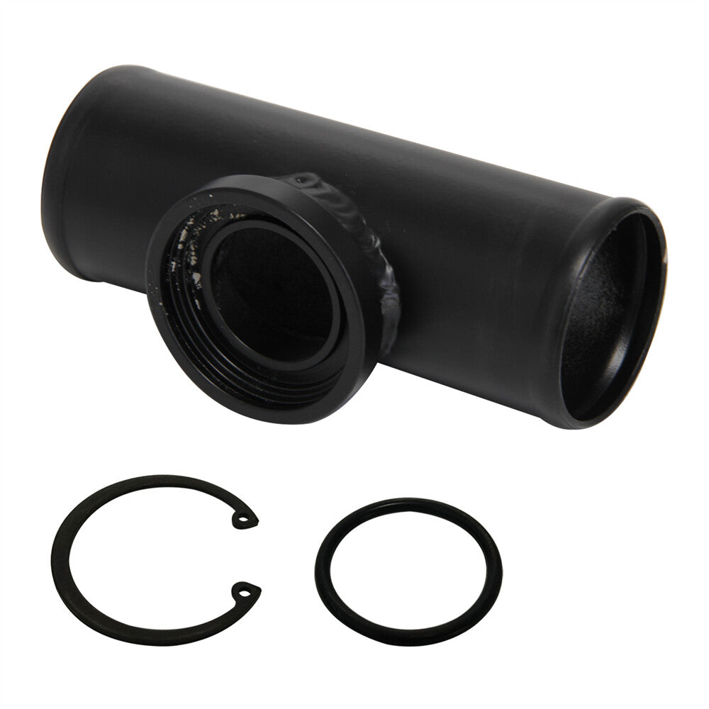 For SSQV SQV BOV Blow Off Valve Tube 2.25 57mm Flange Adapter Piping Black