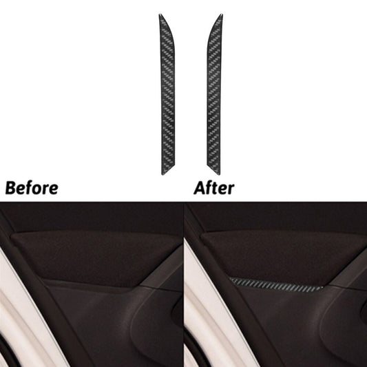 Carbon Fiber Rear Door Panel Trim for Volkswagen for Tiguan 2013-2017