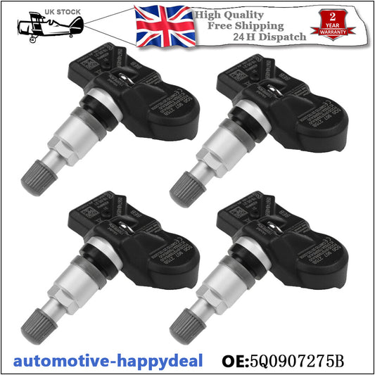 4XTPMS Tyre Pressure Monitor Sensor for VW for Audi for Skoda for Bentley for Porsche 5Q0907275B