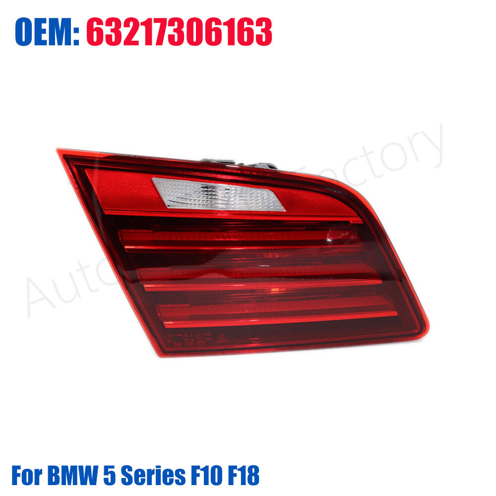 63217306163 Rear Left Inner Tail Light for Trunk Lid for BMW 5 Series F10 F18