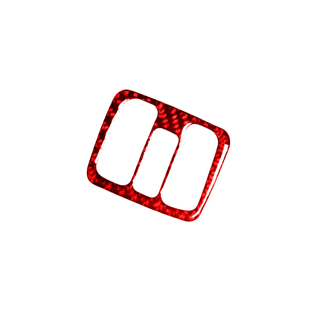 Red Carbon Fiber Power Windows Control Cover Trim for Toyota Celica 2001-2005