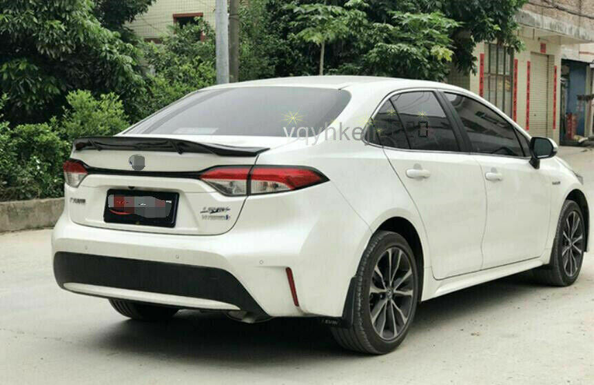 for Toyota for Corolla 2019-2022 Carbon Fiber Rear Tail Trunk Spoiler Boot Lip Wing