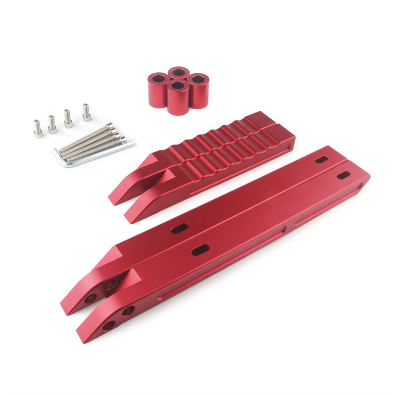 Rear Grab Handles CNC Aluminum Compatible with for Jeep for Wrangler JK 07-18 Red