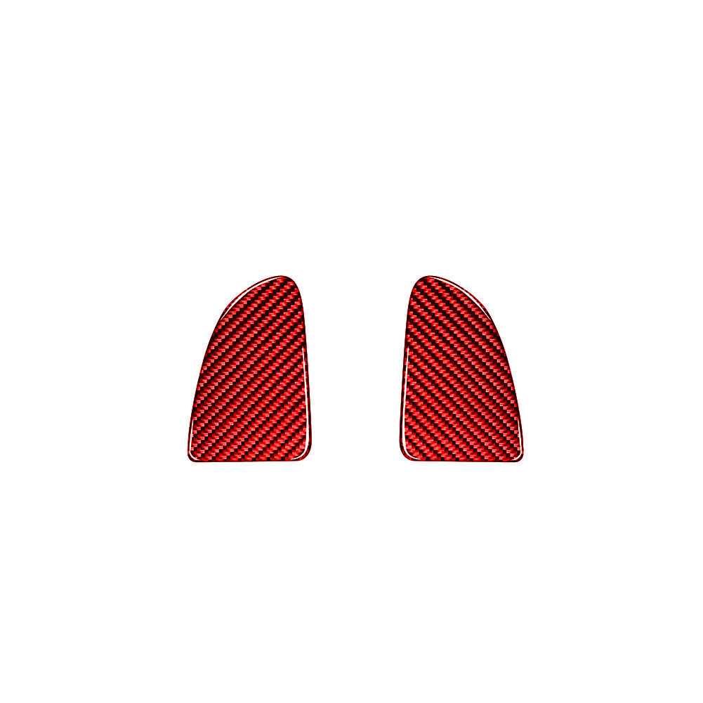 Red Carbon Fiber Window Switch Button Cover Trim for Volvo V60 2010-2017 Type A