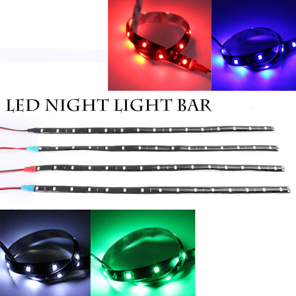 30cm/11.81  LED Car Flexible Light Strip fit Car Trucks Motor Grill 12V Blue