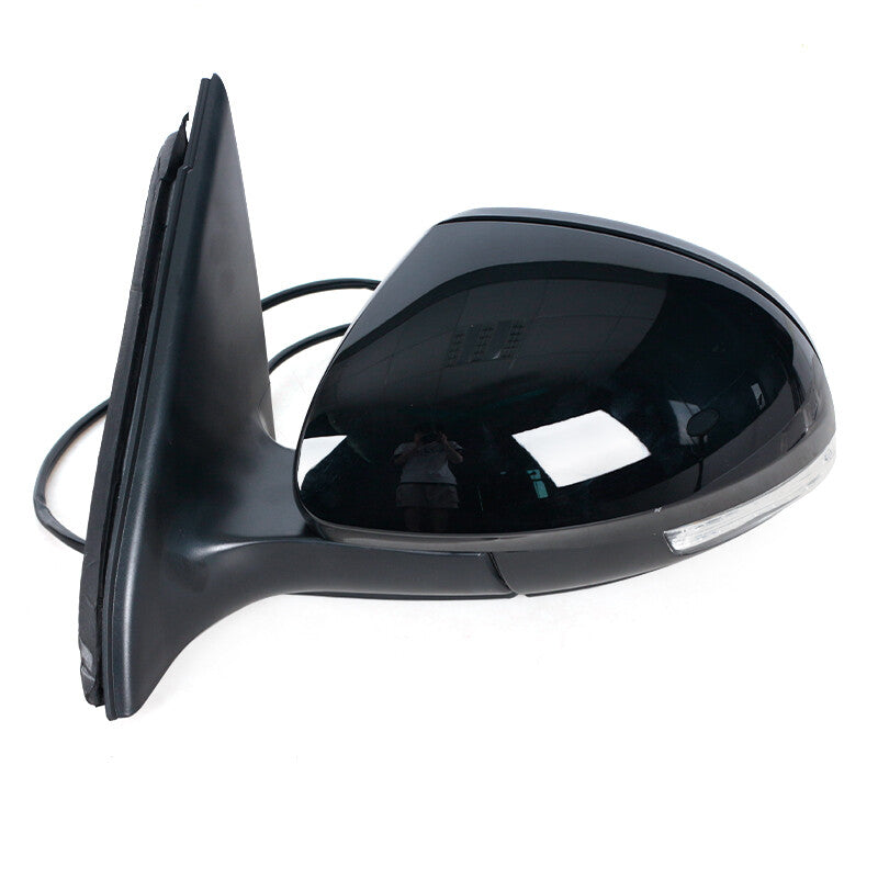 Left black wing door side mirror assembly, 6 pins, suitable for Volkswagen for Tiguan 2009 - 2016