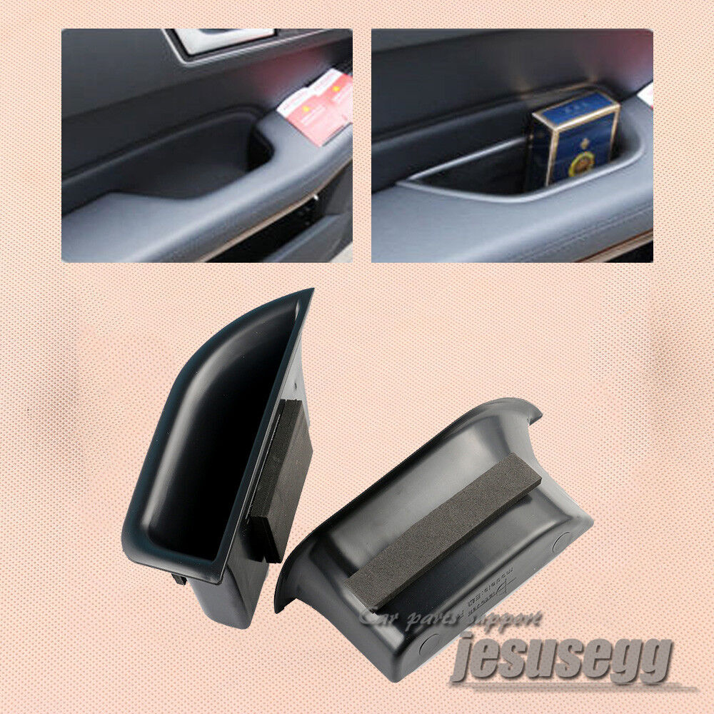 R+L Front Door Box Storage Armrest Trim for Mercedes-Benz W212 E Class 2010-2014