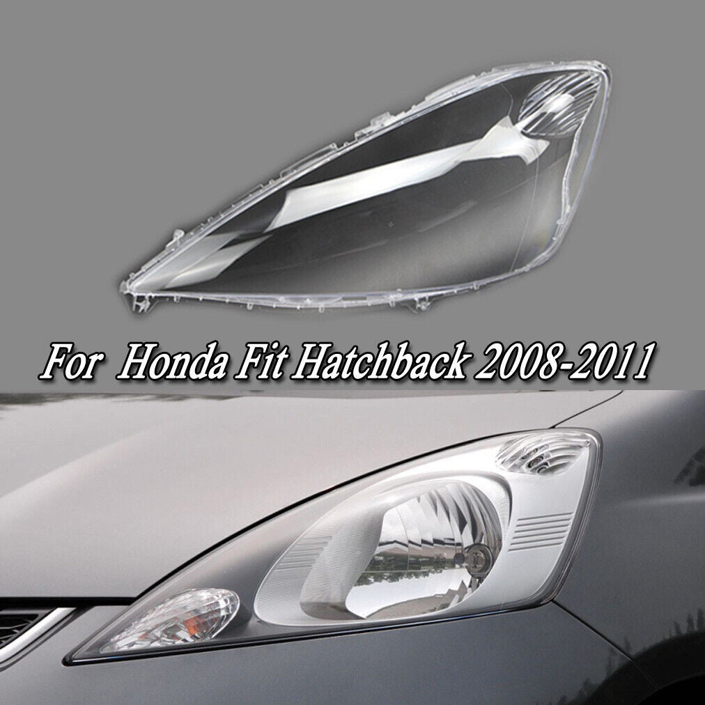 Headlight lens cap left transparent housing for Honda Fit Hatchback 2008-2010 (USA)
