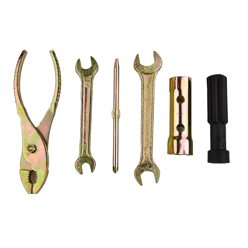 5pcs Motorcycle Tool Kit Spanner / Wrench / Screwdriver / Pliers W/Storage-Bag