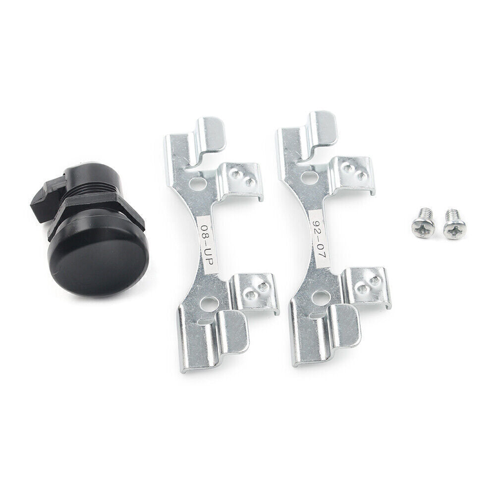 Push Button Fuel Door Hinge Latch Kit for Harley Touring Road Tour Glide 1992-16