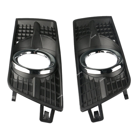 Front Bumper Fog Light Cover Chrome Molding Trim Fit for Cadillac SRX 2010-2016
