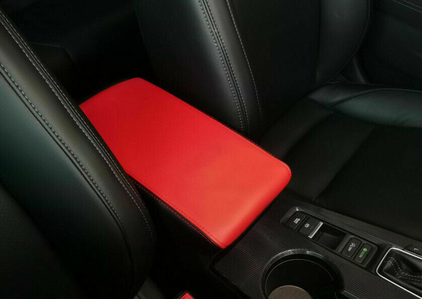 for Honda for Civic 2022-2023 Red Leather Central Console Armrest Box Holster Trim