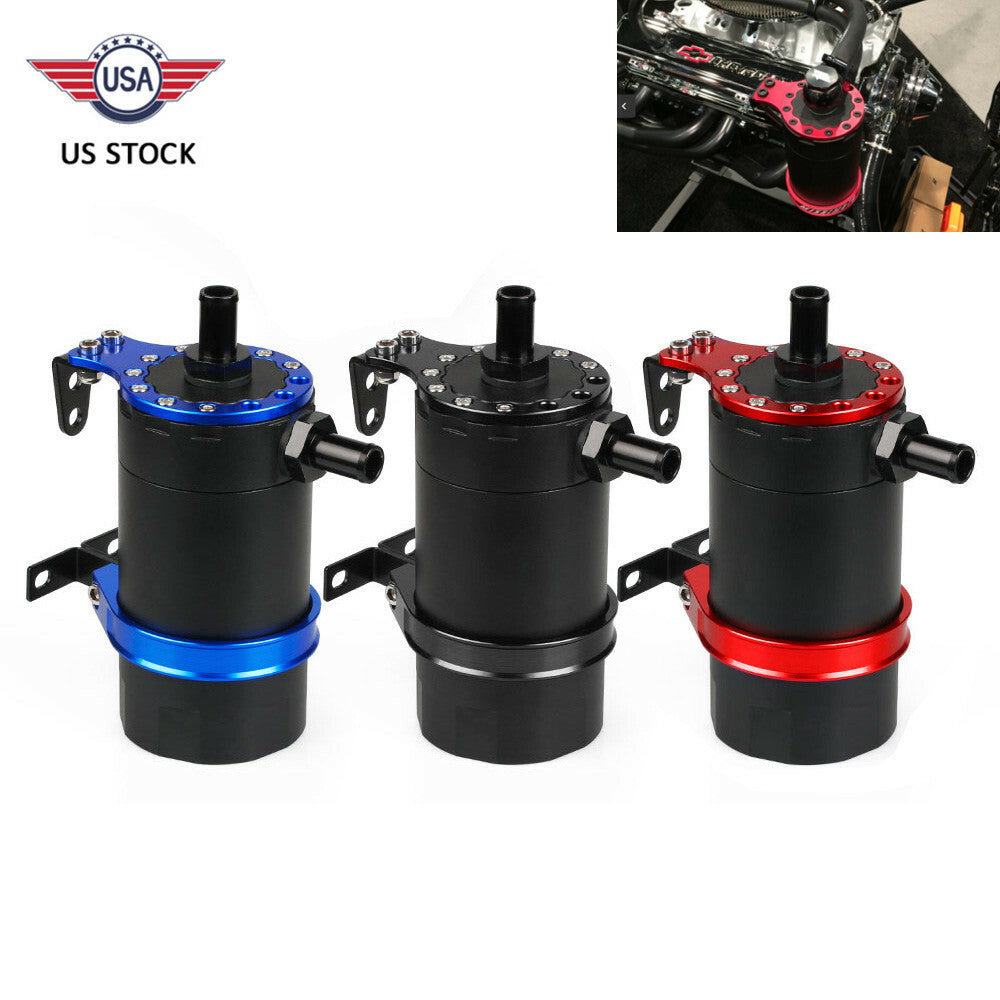 Baffled Billet Oil Catch Can Universal Reservoir Turbo Aluminum Oil Catch Tank