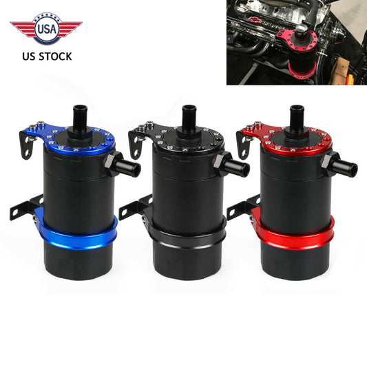 Baffled Billet Oil Catch Can Universal Reservoir Turbo Aluminum Oil Catch Tank