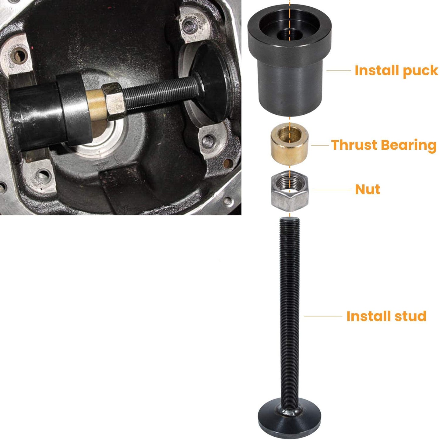 Inner Axle Side Seal Install Tool For Dana 30/44/60 Axles Front Differentials