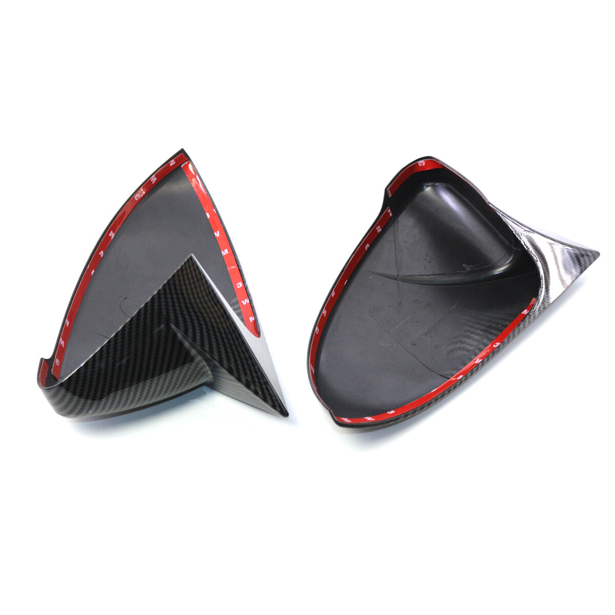 2x Wing Mirror Cover Caps Carbon Look for VW for Golf MK7 MK7.5 GTI GTD 2014-2019