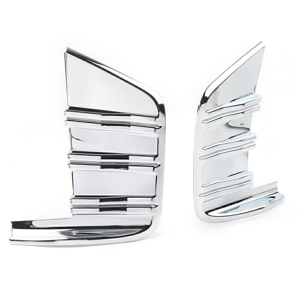 2-Piece Car Front Fog Light Cover Trim with ABS for Chevrolet Silverado 1500 2019-2020