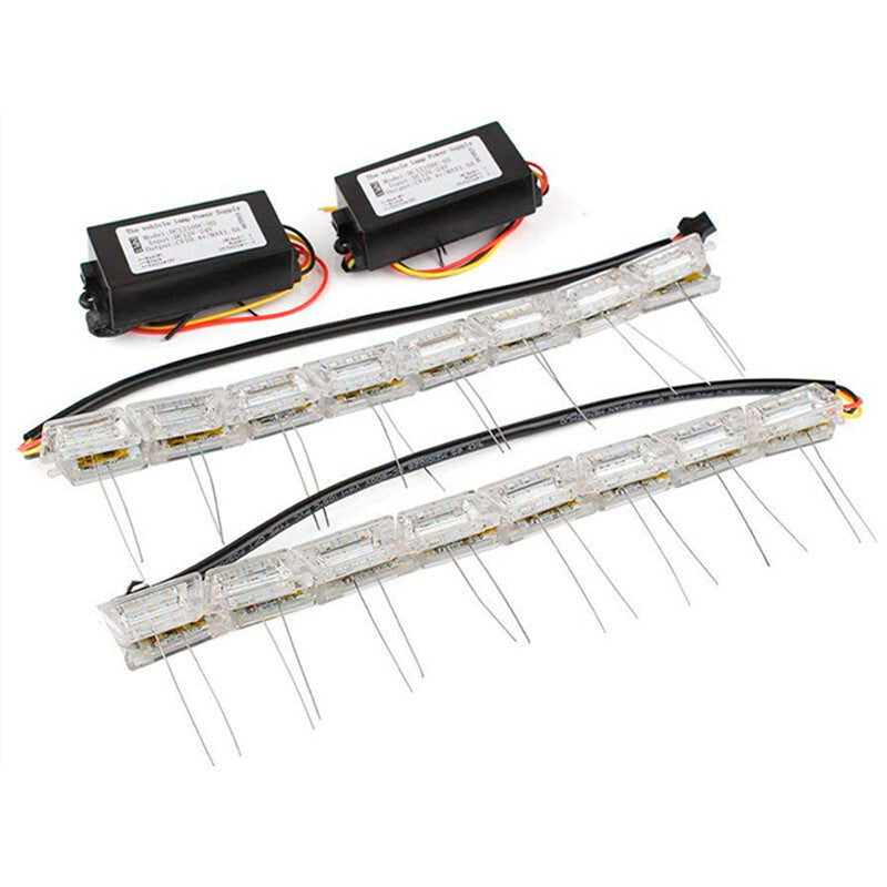 Car DRL Headlight Strips Turn Signal Lamp Waterproof Led Daytime Running Light