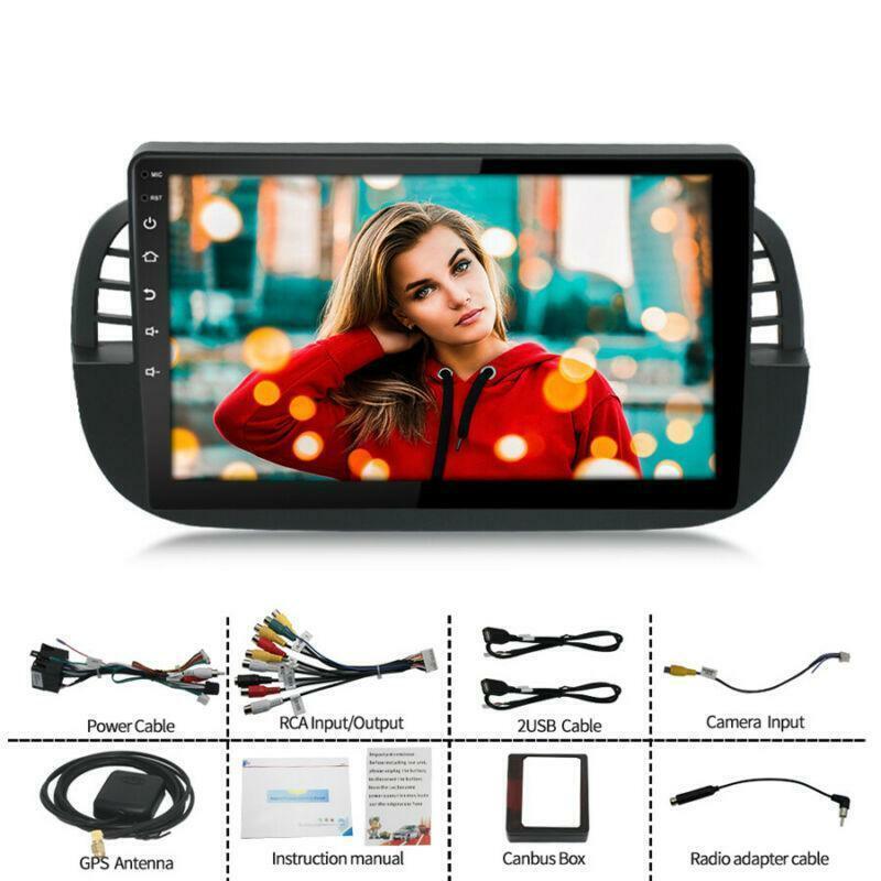 For 2007-2015 for Fiat 500 9 Android 10.1 Stereo Radio GPS Player RDS FM Navigation