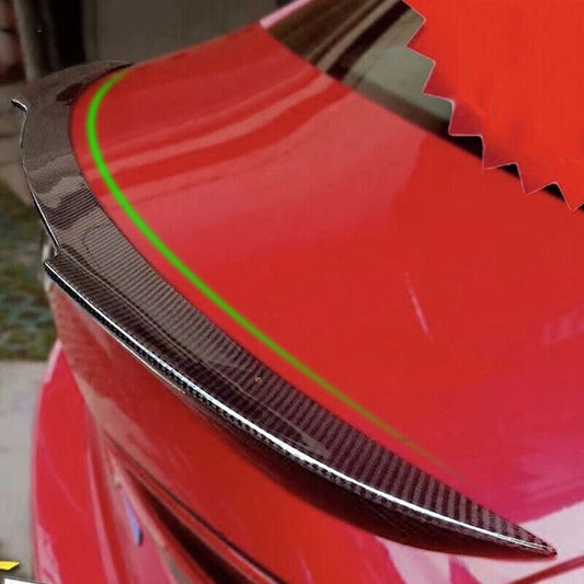 for Mazda 3 Sedan Axela 2014-2018 Carbon Fiber Rear Trunk Spoiler Boot Lip Wing