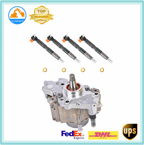 Fuel Pump 7249380 4x Fuel Injectors 28337917 for Bobcat Doosan Delphi D24 D18