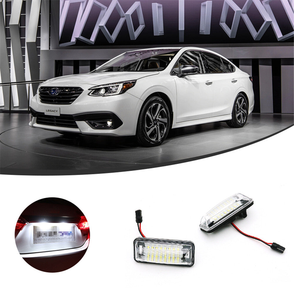2x Fit for Subaru Forester Impreza WRX STI Car LED License Plate Lights Lamps