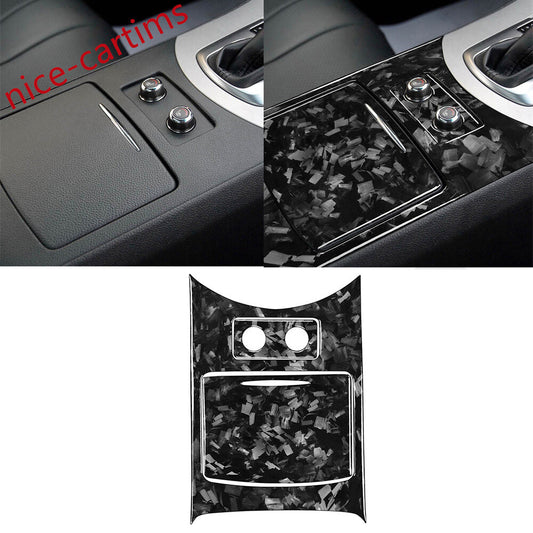 3¡ÁForged Carbon Fiber Storage Box Cup Holder Trim for Infiniti G37 Sedan 2007-09