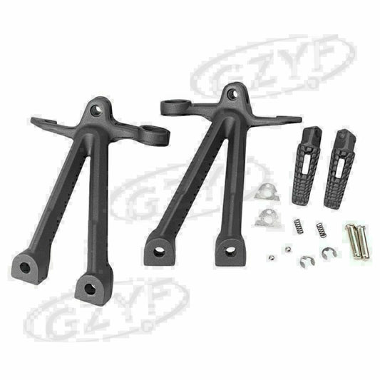 for Suzuki GSXR 1000 2007 2008 Rear Passenger Footrest Foot Pegs Brackets