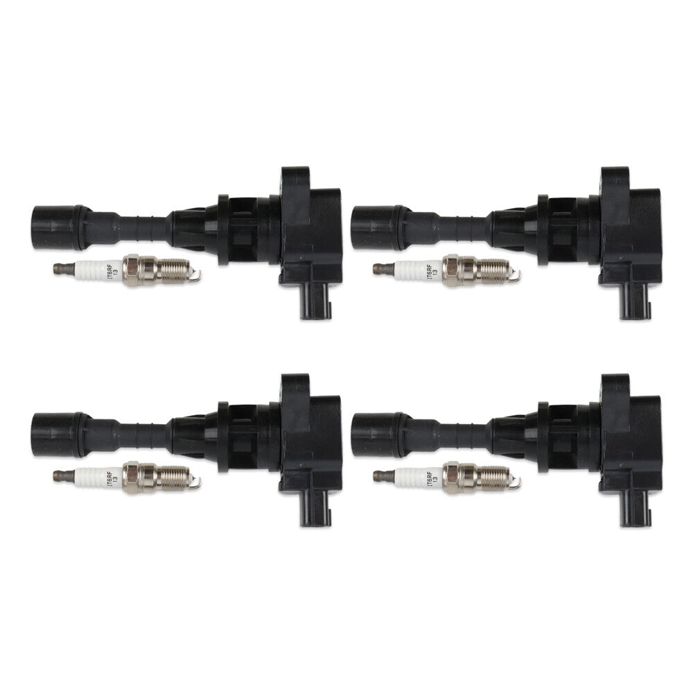 4pcs Ignition Coils + 4pcs Iridium Spark Plugs for Mazda 5 2006-2007 UF541 90813
