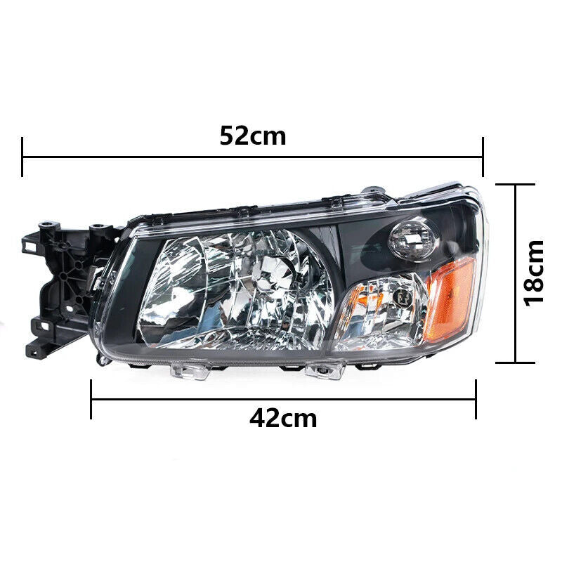 1Pcs Halogen Headlight Lamp Without bulb Left for Subaru Forester 2003-2004