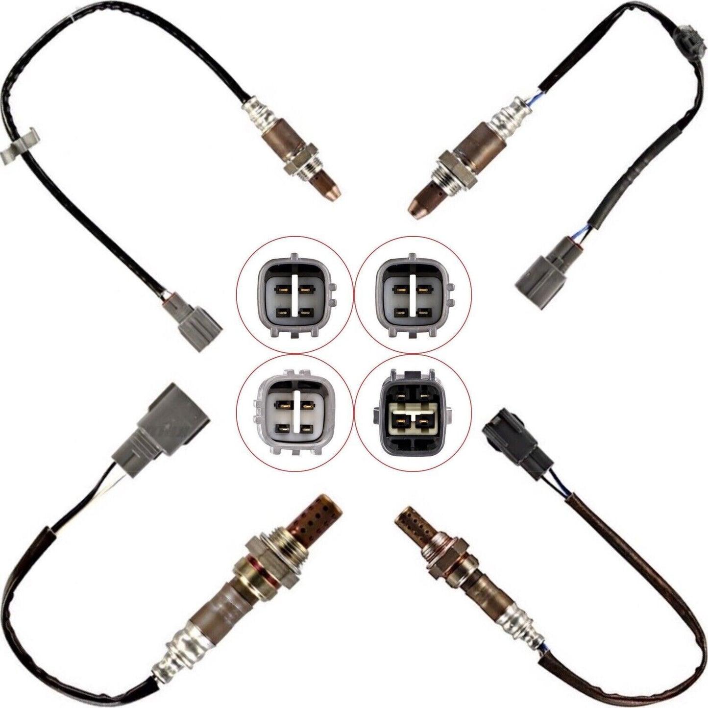 4PCS Up+Down Oxygen O2 Sensor For 2008-2011 for Toyota for Avalon for Camry for Lexus ES350 3.5L