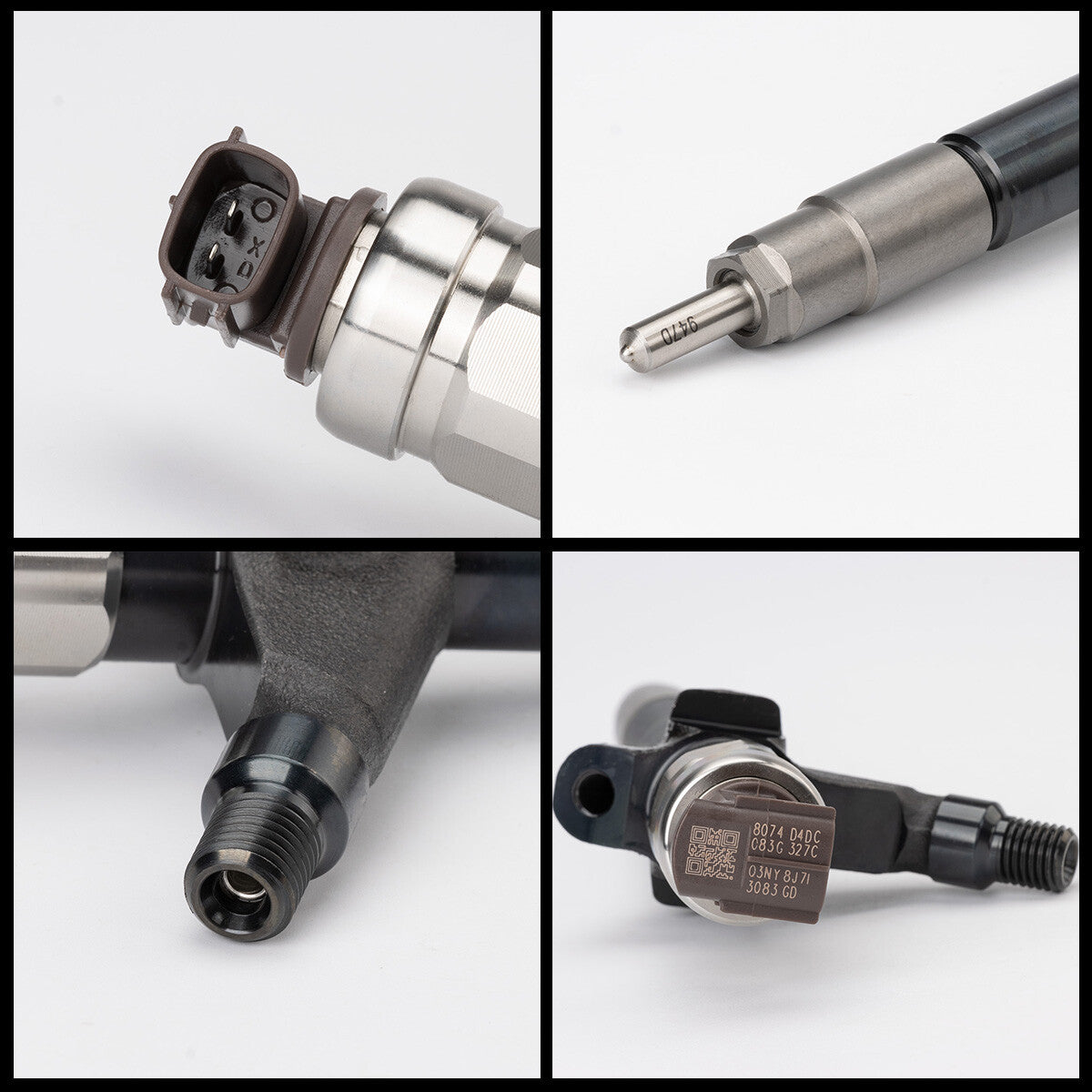 4 pieces of 095000 - 6250 common rail diesel fuel injectors for Nissan YD25 Navara engines.