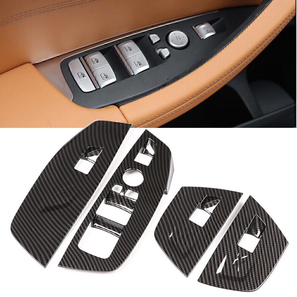 Innent¨¹rfensterschalter Carbon FiberTrim Cover f¨¹r for BMW X3 X4 G01 G02 2018-23
