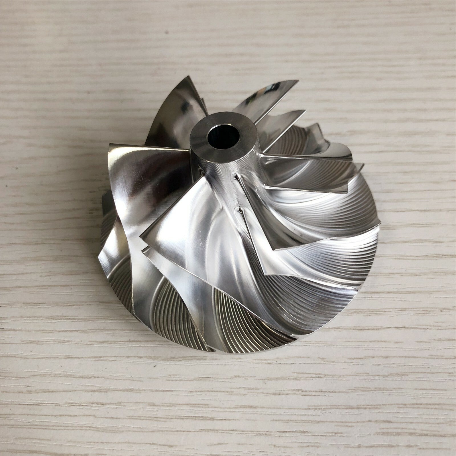 TA45 441793-0015 63.00/84.02 mm 6+6 Blade Turbine Blank Compressor Wheel