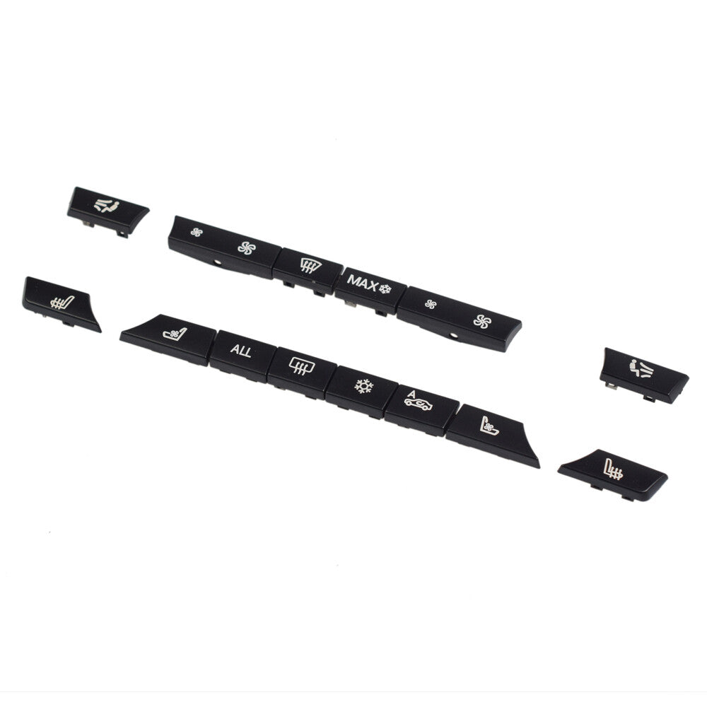Kit 14: Button Key Cap Repair Kit for Air Conditioner Heater Switches Suitable for BMW F01, F10, F11, F07